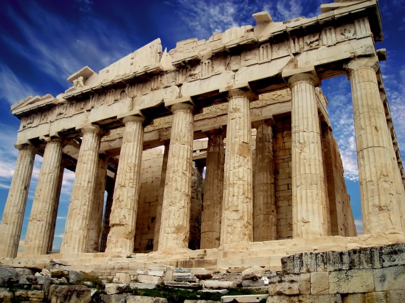 photo de l'acropole à Athènes