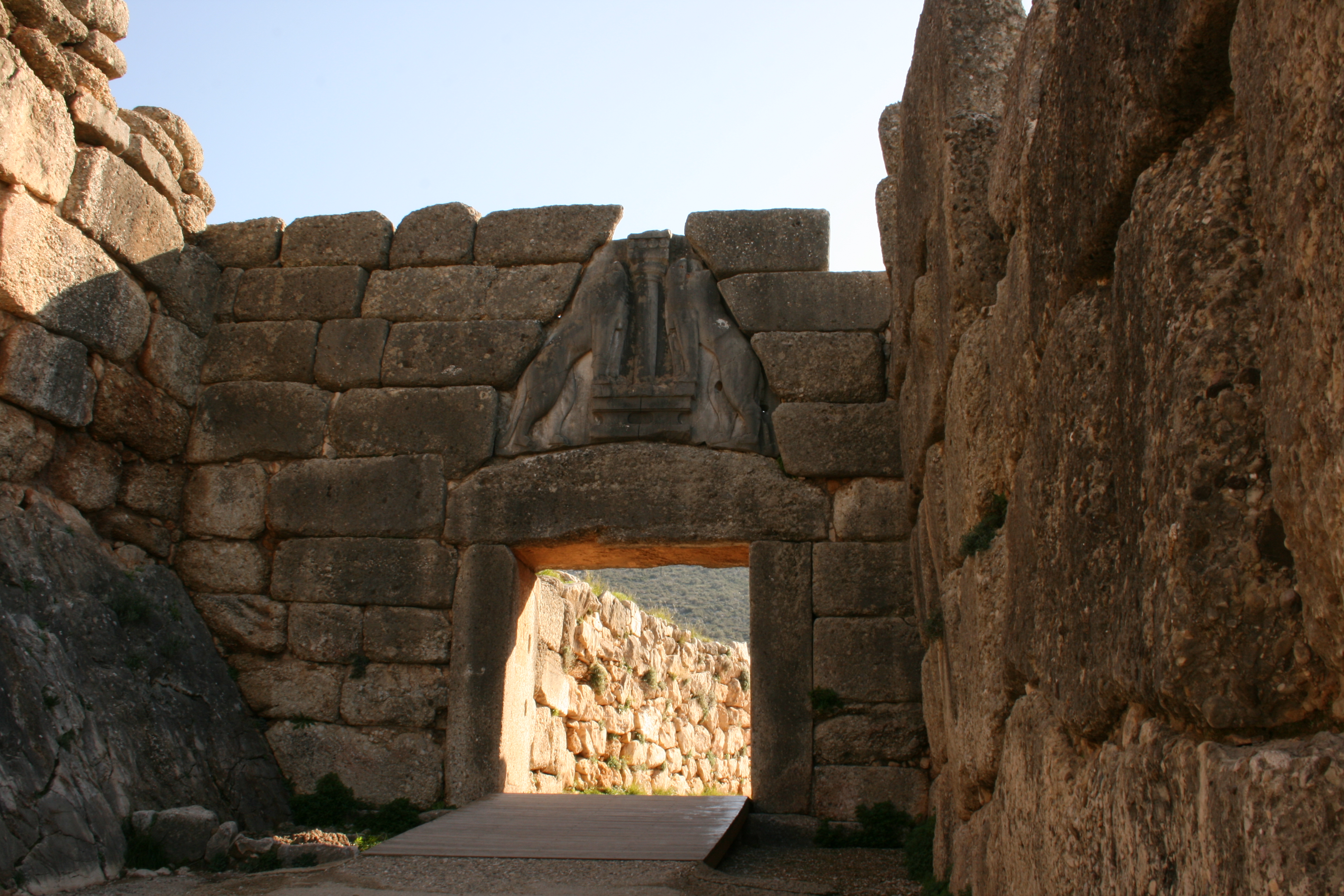 mycenes porte des lionnes argolide Grece